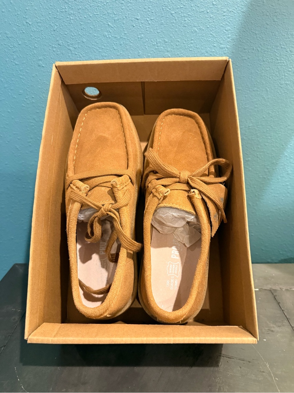 Women’s Project Cloud Anti-Slip Suede Moccasin Loafers in Tan